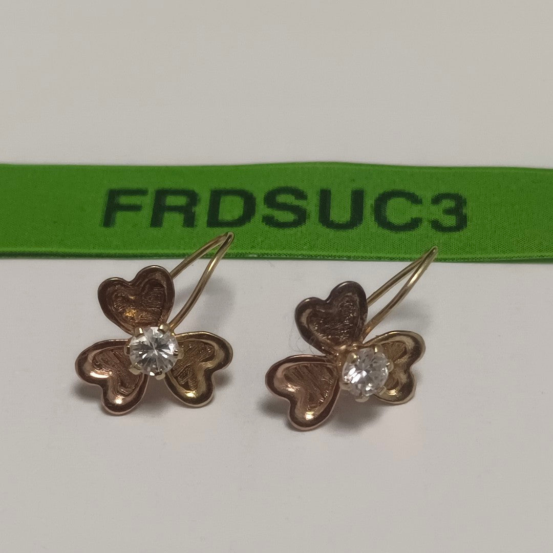 ARETES PAR ORO 14 K 1,50 GRMS (SEMINUEVO)