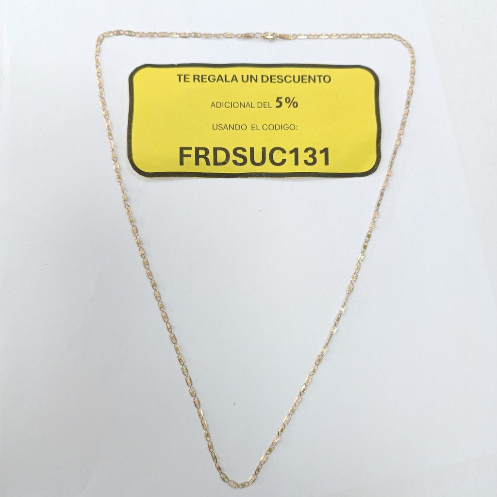 CADENA ORO,ORO COMBINADO 14 K 3,60 GRMS (SEMINUEVO)