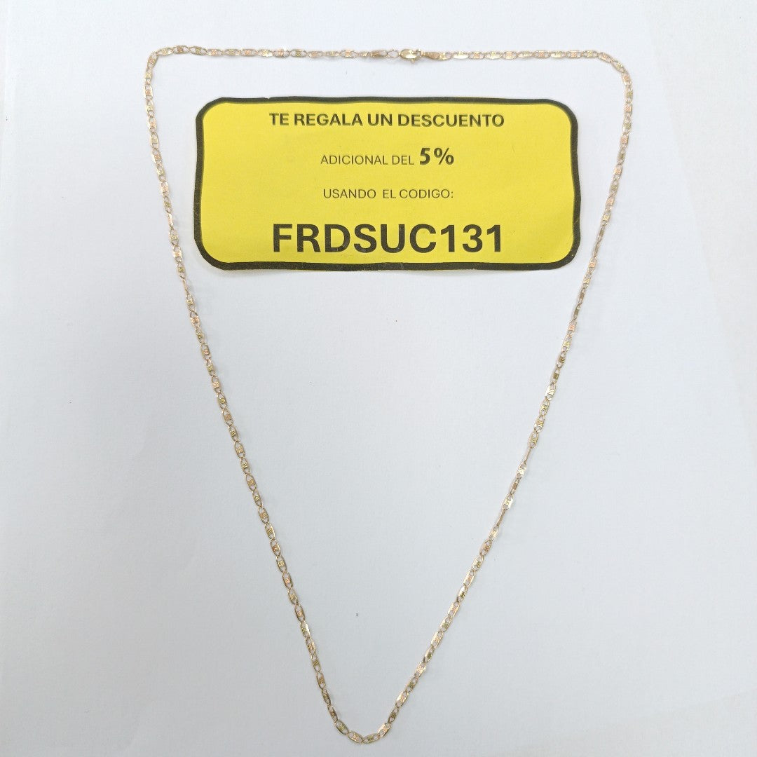 CADENA ORO,ORO COMBINADO 14 K 3,60 GRMS (SEMINUEVO)