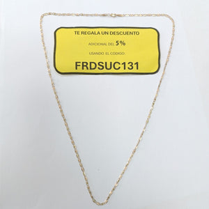 CADENA ORO,ORO COMBINADO 14 K 3,60 GRMS (SEMINUEVO)