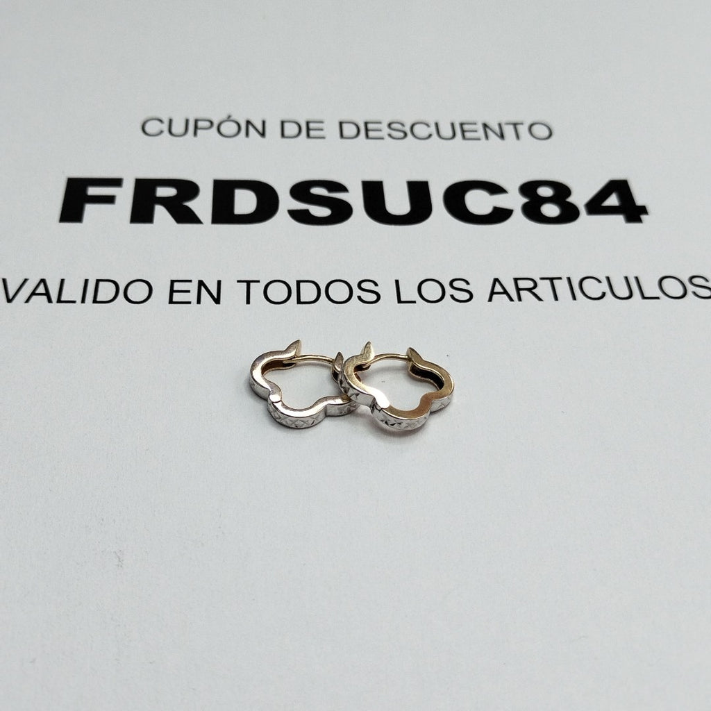 ARETES PAR ORO 14 K 2.5 GRMS (SEMINUEVO)