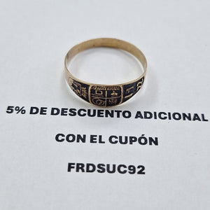 ANILLO DE GRADUACIÓN ORO 8 K 1.6 GRMS (SEMINUEVO)
