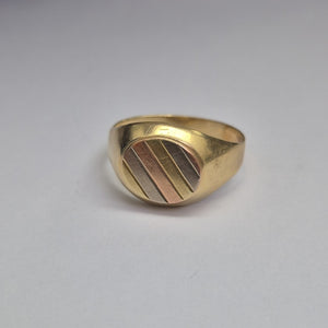 ANILLO ORO, ORO COMBINADO 14 K 3.6 GRMS (SEMINUEVO)