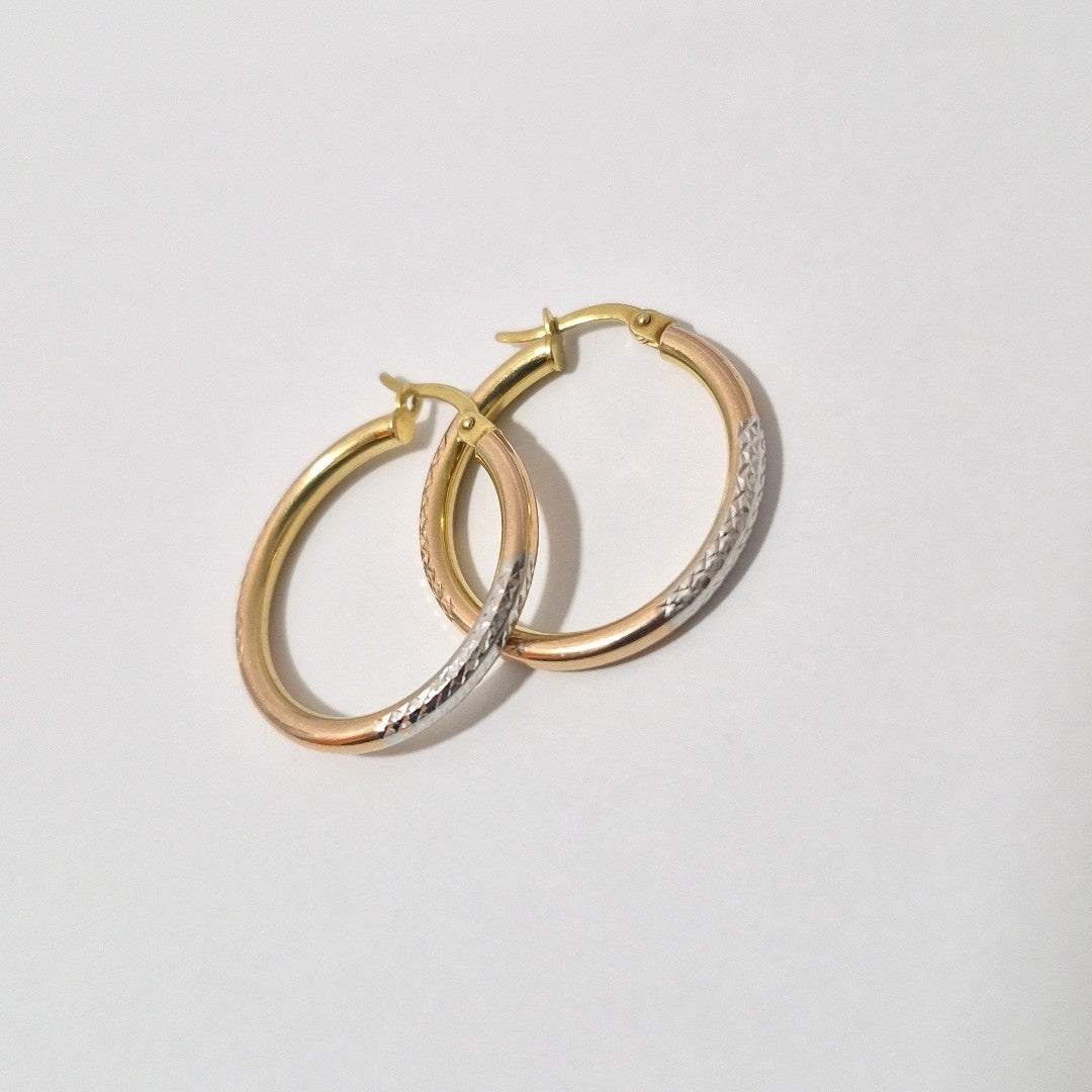 ARRACADAS PAR ORO 14 K 2.2 GRMS (SEMINUEVO)
