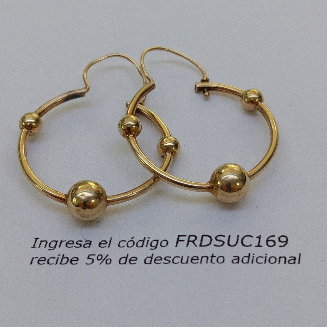 ARRACADAS PAR ORO 10 K 2,80 GRMS (SEMINUEVO)
