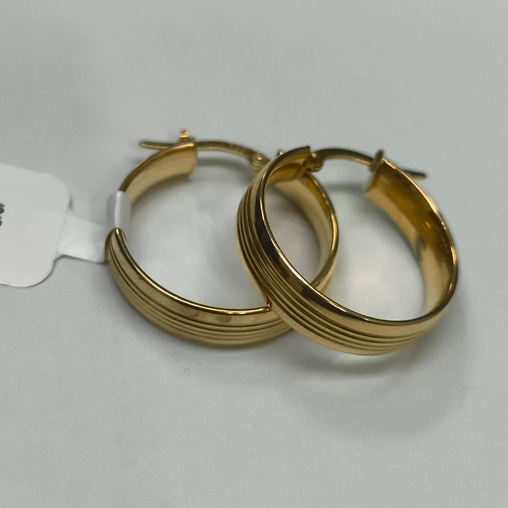 ARRACADAS PAR ORO 14 K 2.6 GRMS (SEMINUEVO)