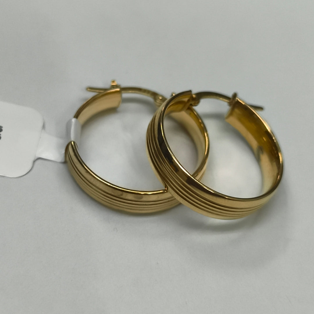 ARRACADAS PAR ORO 14 K 2.6 GRMS (SEMINUEVO)