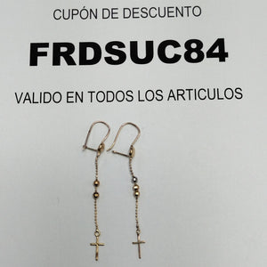 ARETES PAR ORO 10 K 1,90 GRMS (SEMINUEVO)