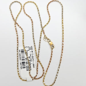 CADENA ORO, ORO COMBINADO 14 K 4.8 GRMS (SEMINUEVO)