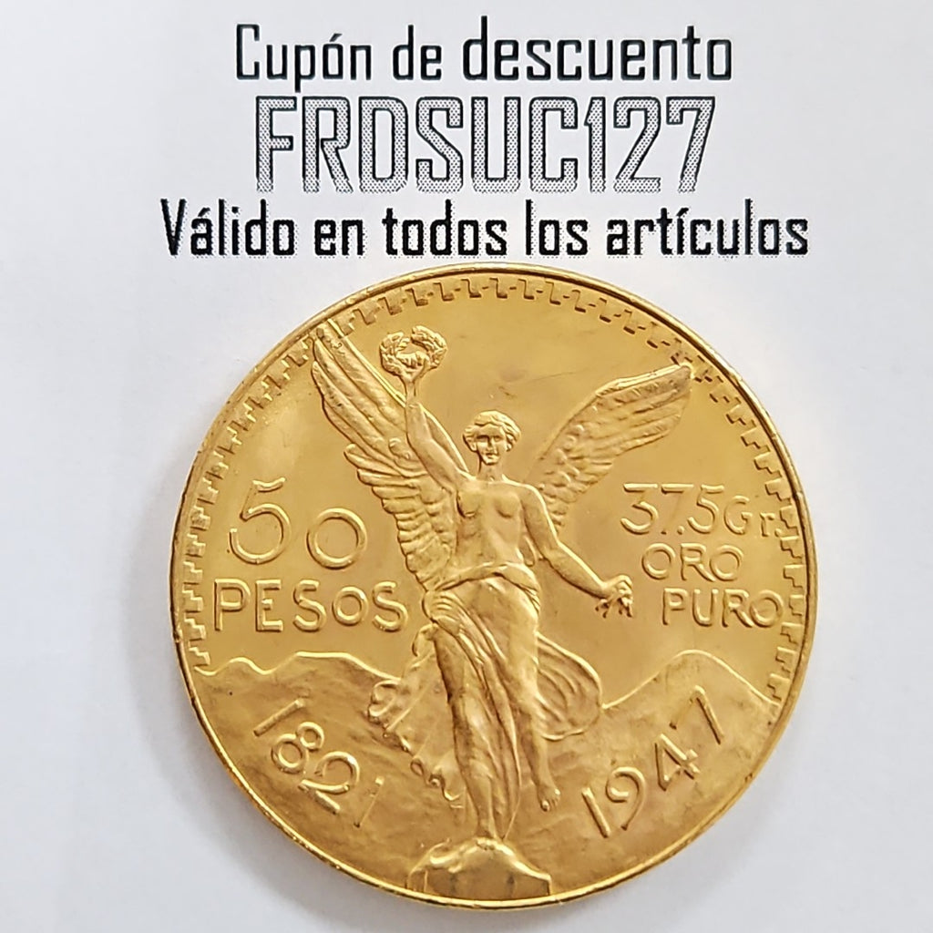 K1 41.6 GRMS 21 K IDENTIFICACIÓN MONEDA NOMINATIVA MONEDAS PESOS 50 PESOS (SEMINUEVO)