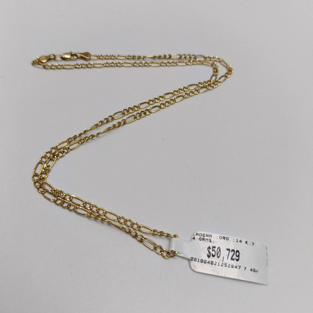 CADENA ORO 14 K 7.4 GRMS (SEMINUEVO)