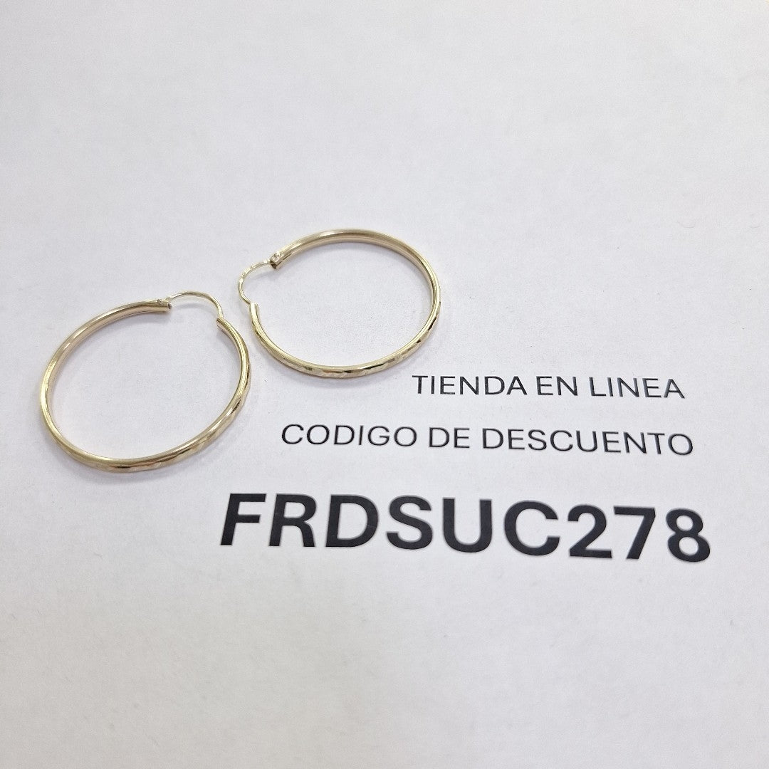 ARRACADAS PAR ORO 10 K 2.6 GRMS (SEMINUEVO)