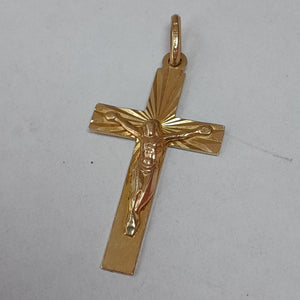 CRUCIFIJO ORO 10 K 2.8 GRMS (SEMINUEVO)