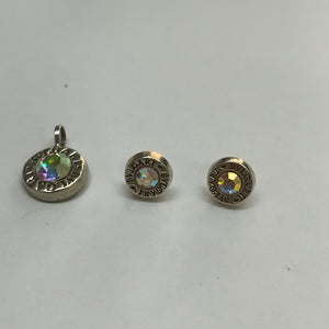 BROQUELES PAR,DIJE PLATA 2,50 GRMS (SEMINUEVO)