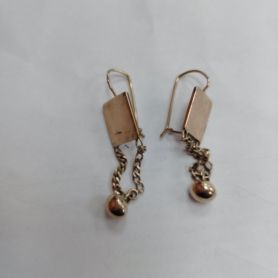 ARETES PAR ORO 8 K 3.1 GRMS (SEMINUEVO)