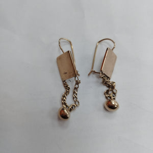 ARETES PAR ORO 8 K 3.1 GRMS (SEMINUEVO)