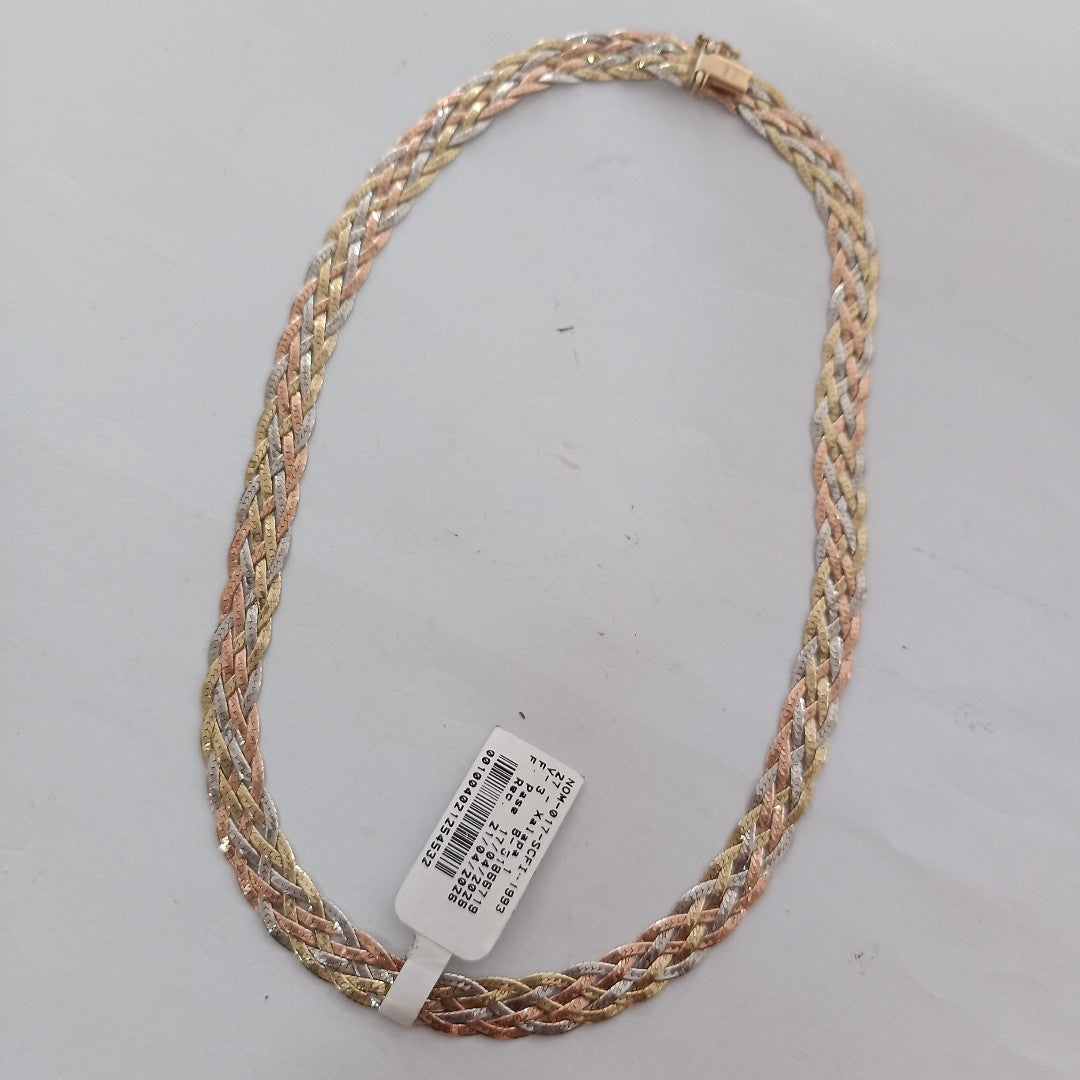 GARGANTILLA ORO COMBINADO 14 K 15,60 GRMS (SEMINUEVO)