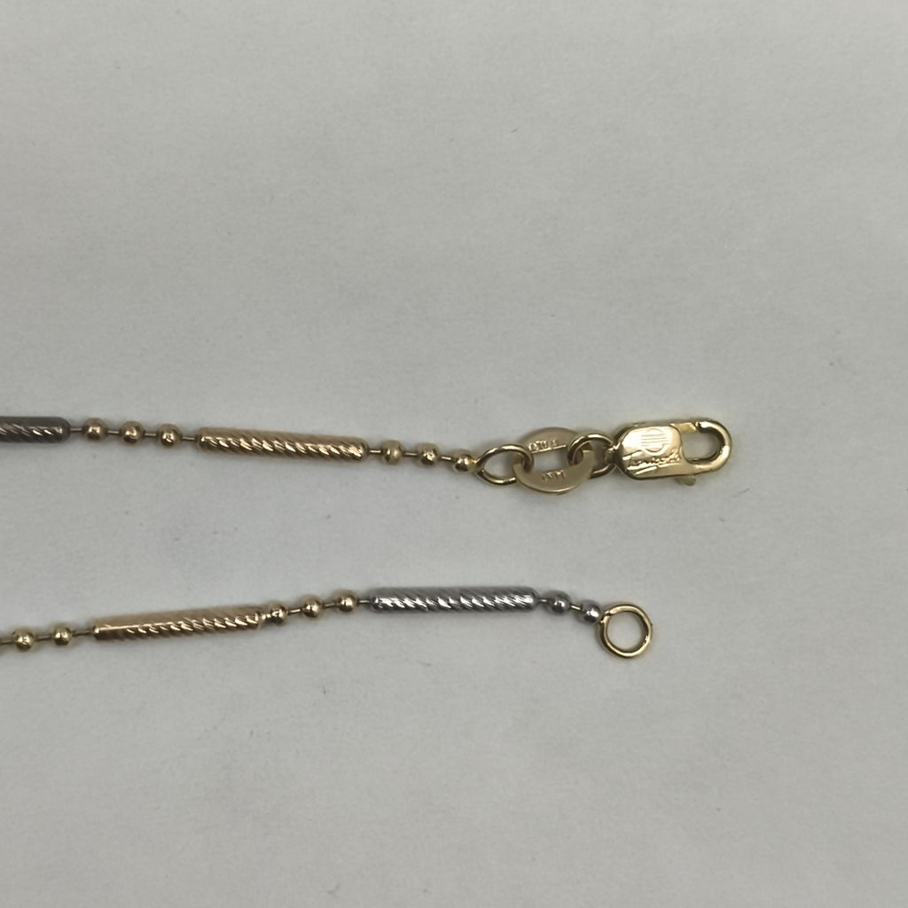CADENA ORO, ORO COMBINADO 14 K 4.2 GRMS (SEMINUEVO)
