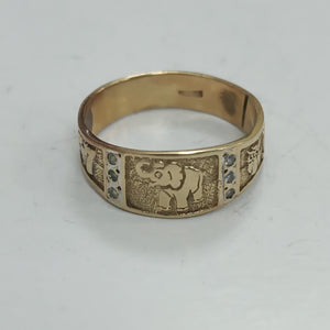 ARGOLLA DE LA SUERTE ORO 14 K 3,00 GRMS (SEMINUEVO)