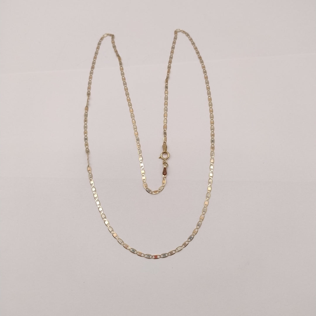 CADENA ORO BLANCO MUY BAJO 10 K 2.9 GRMS (SEMINUEVO)