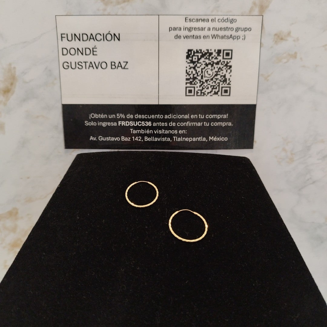 ARRACADAS PAR ORO 10 K 0.7 GRMS (SEMINUEVO)