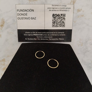 ARRACADAS PAR ORO 10 K 0.7 GRMS (SEMINUEVO)
