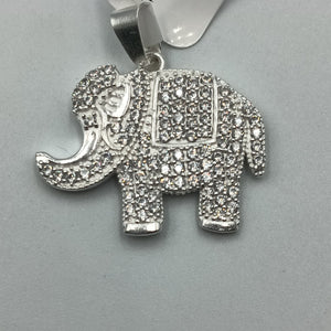 DIJE ELEFANTE C/CIRCONIAS PLATA .925 5.2 GR (NUEVO)
