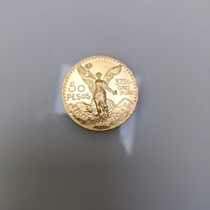 Moneda Centenario Cincuenta Pesos Oro Mexicano 21.6K