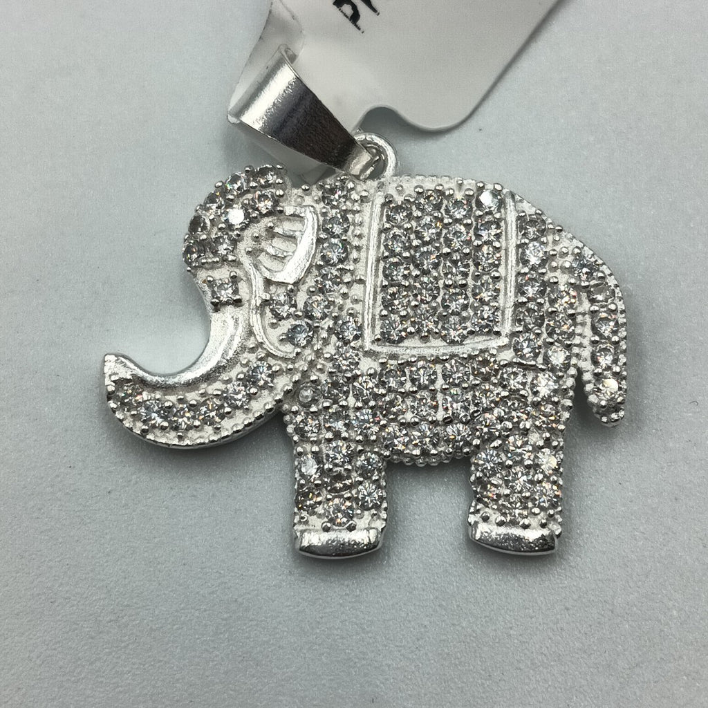 DIJE ELEFANTE C/CIRCONIAS PLATA .925 5.1 GR (NUEVO)