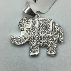 DIJE ELEFANTE C/CIRCONIAS PLATA .925 5.1 GR (NUEVO)