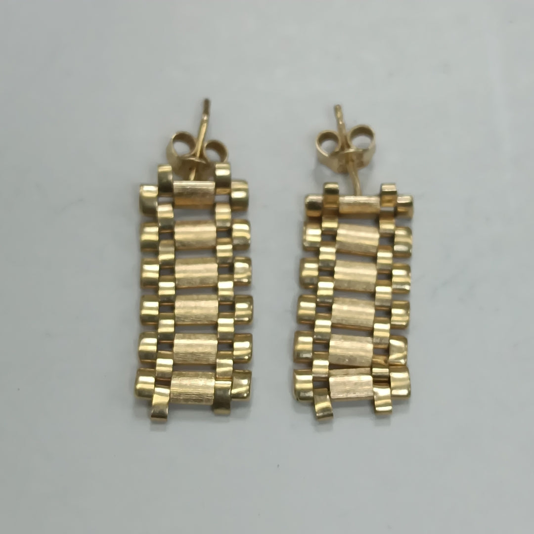 BROQUELES PAR ORO 14 K 3.6 GRMS (SEMINUEVO)
