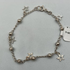 PULSERA TEJIDO ESPECIAL PLATA .925 18 CM 2.7 GR (NUEVO)