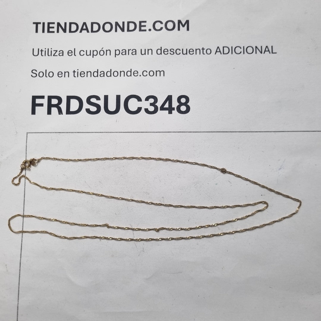 CADENA ORO 14 K 1,80 GRMS (SEMINUEVO)