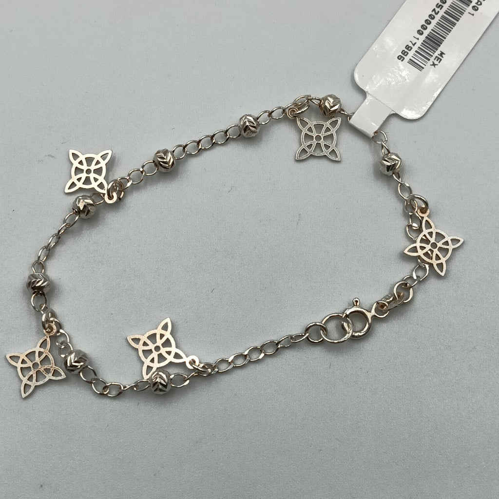 PULSERA TEJIDO ESPECIAL PLATA .925 18 CM 3.2 GR (NUEVO)