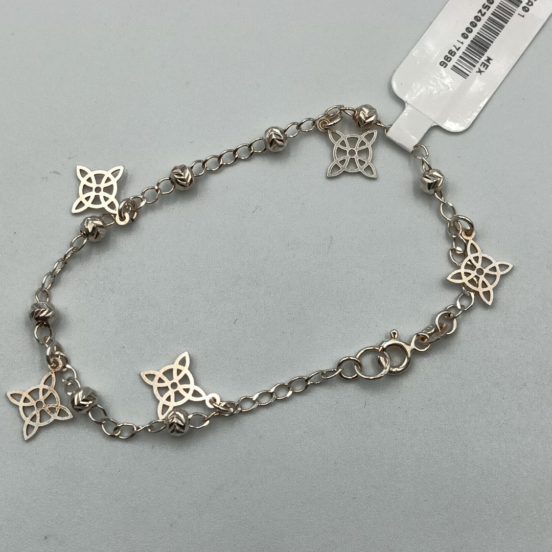 PULSERA TEJIDO ESPECIAL PLATA .925 18 CM 3.2 GR (NUEVO)