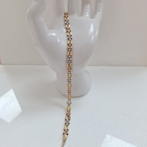 PULSERA ORO COMBINADO 14 K 6,60 GRMS (SEMINUEVO)