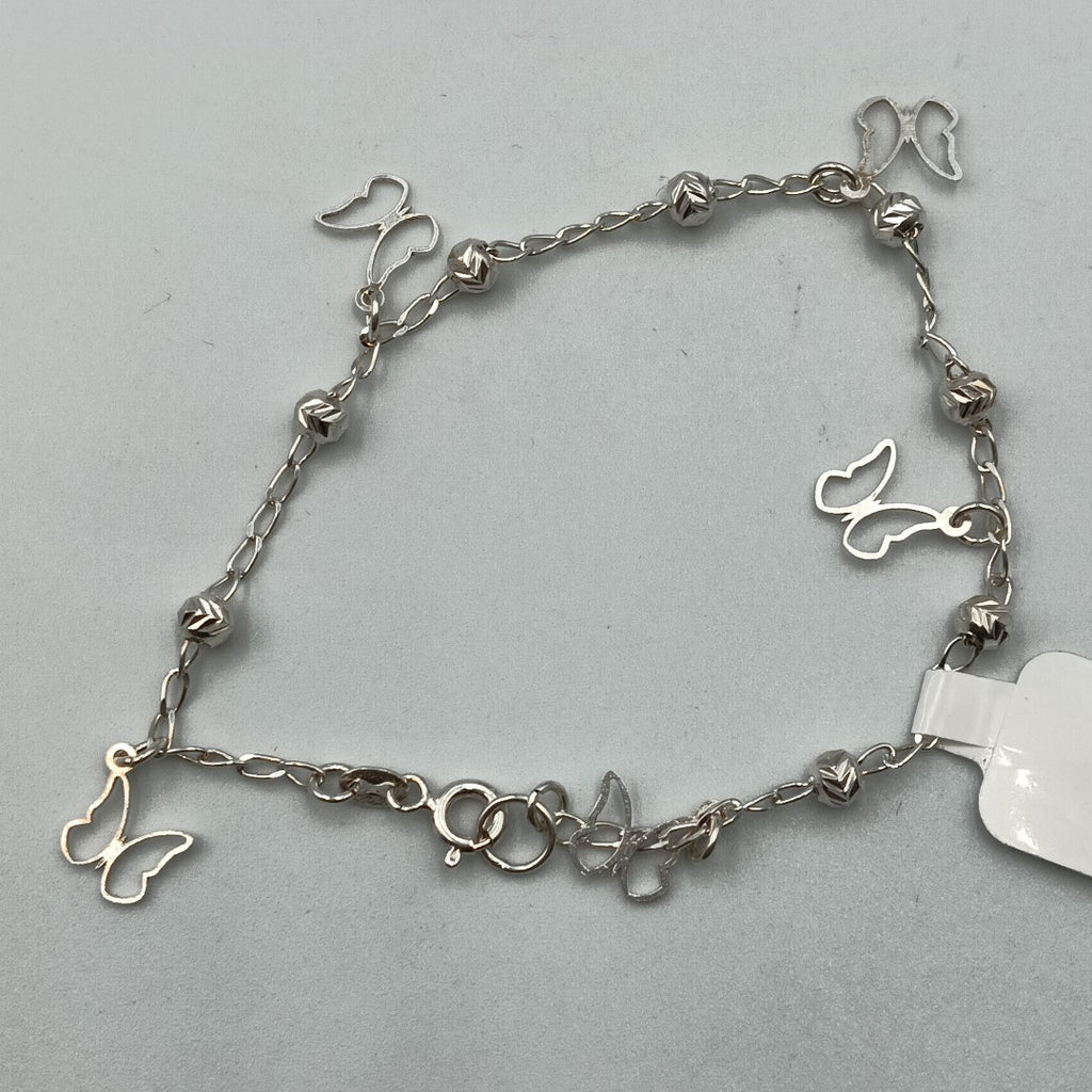 PULSERA TEJIDO ESPECIAL PLATA .925 18 CM 2.8 GR (NUEVO)