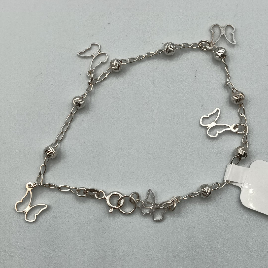 PULSERA TEJIDO ESPECIAL PLATA .925 18 CM 2.8 GR (NUEVO)