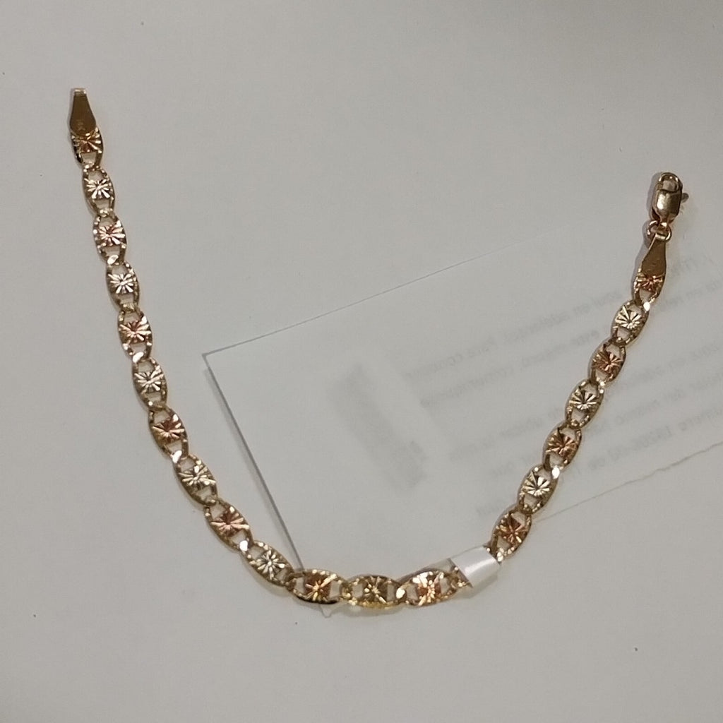 PULSERA TEJIDO GUCHI ORO 14K 18 CM 4.1 GR (NUEVO)