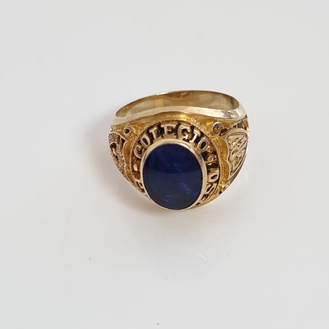 ANILLO DE GRADUACIÓN ORO 14 K 8,20 GRMS (SEMINUEVO)