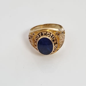 ANILLO DE GRADUACIÓN ORO 14 K 8,20 GRMS (SEMINUEVO)