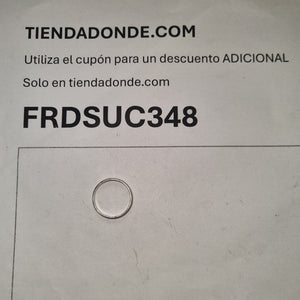 ARGOLLA ORO BLANCO 14 K 3.3 GRMS (SEMINUEVO)