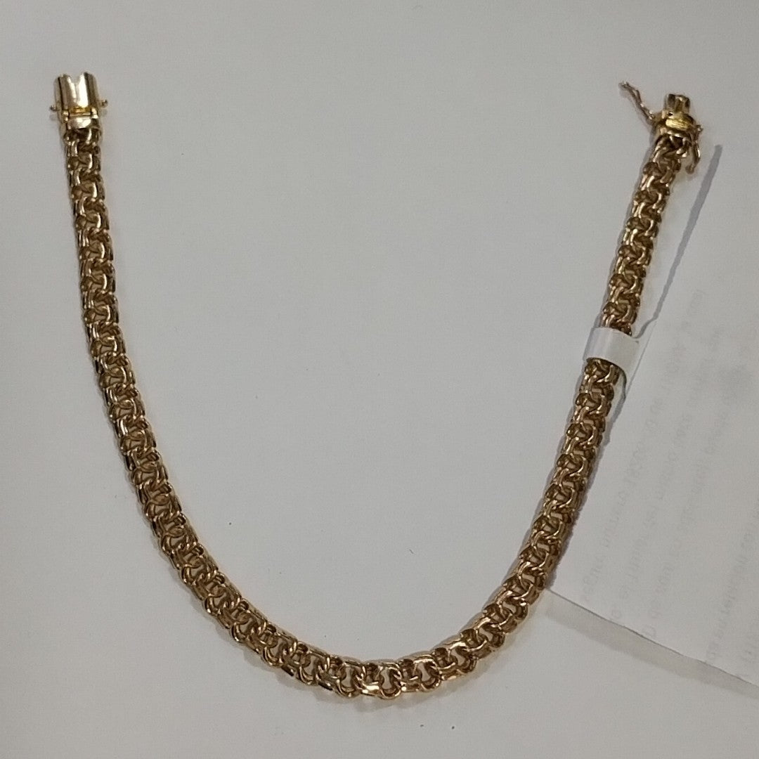 PULSERAS TEJIDO CHINO ORO 10K 21 CM 8.6 GR (NUEVO)