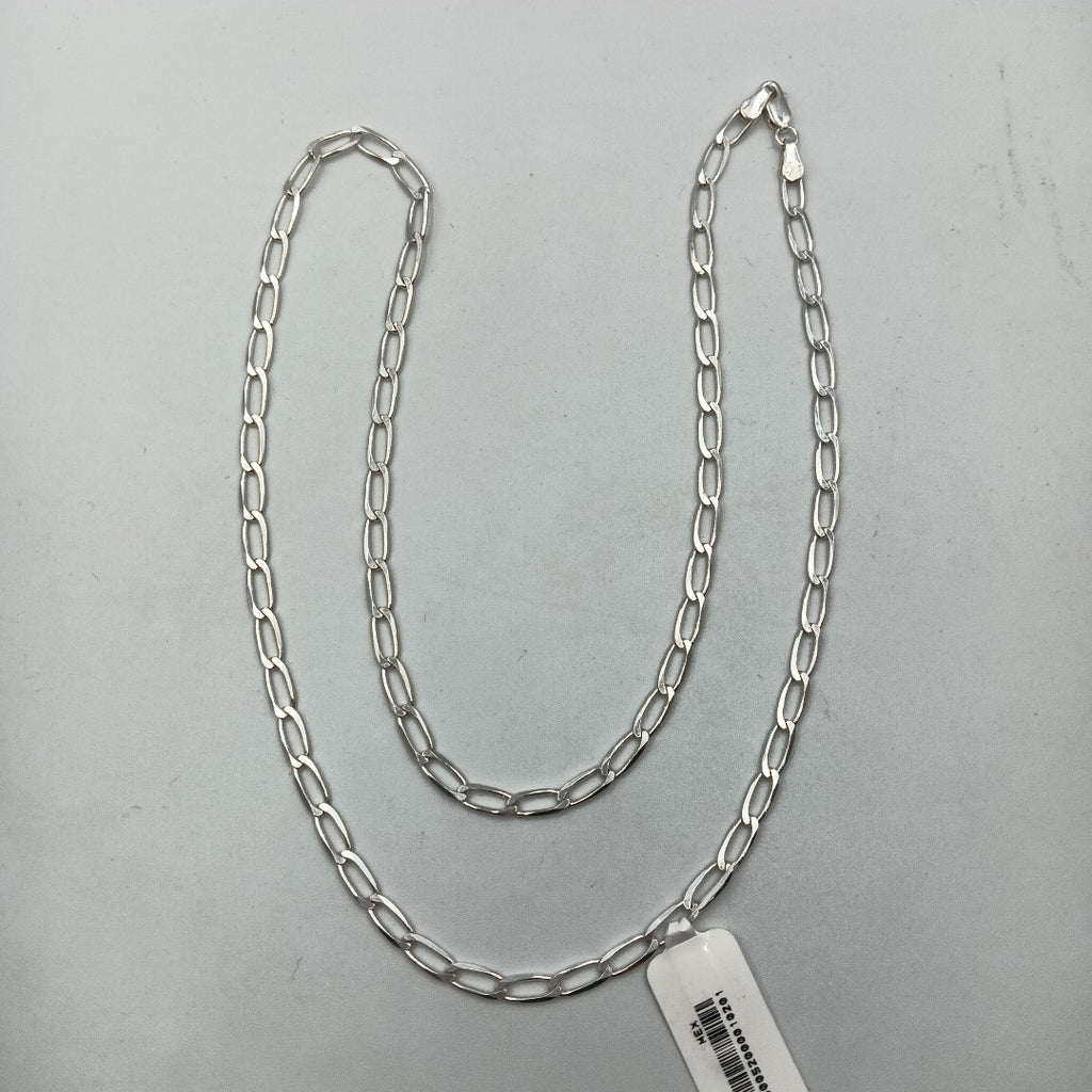 CADENA TEJIDO ESLABONES PLATA .925 60 CM 11.2 GR (NUEVO)