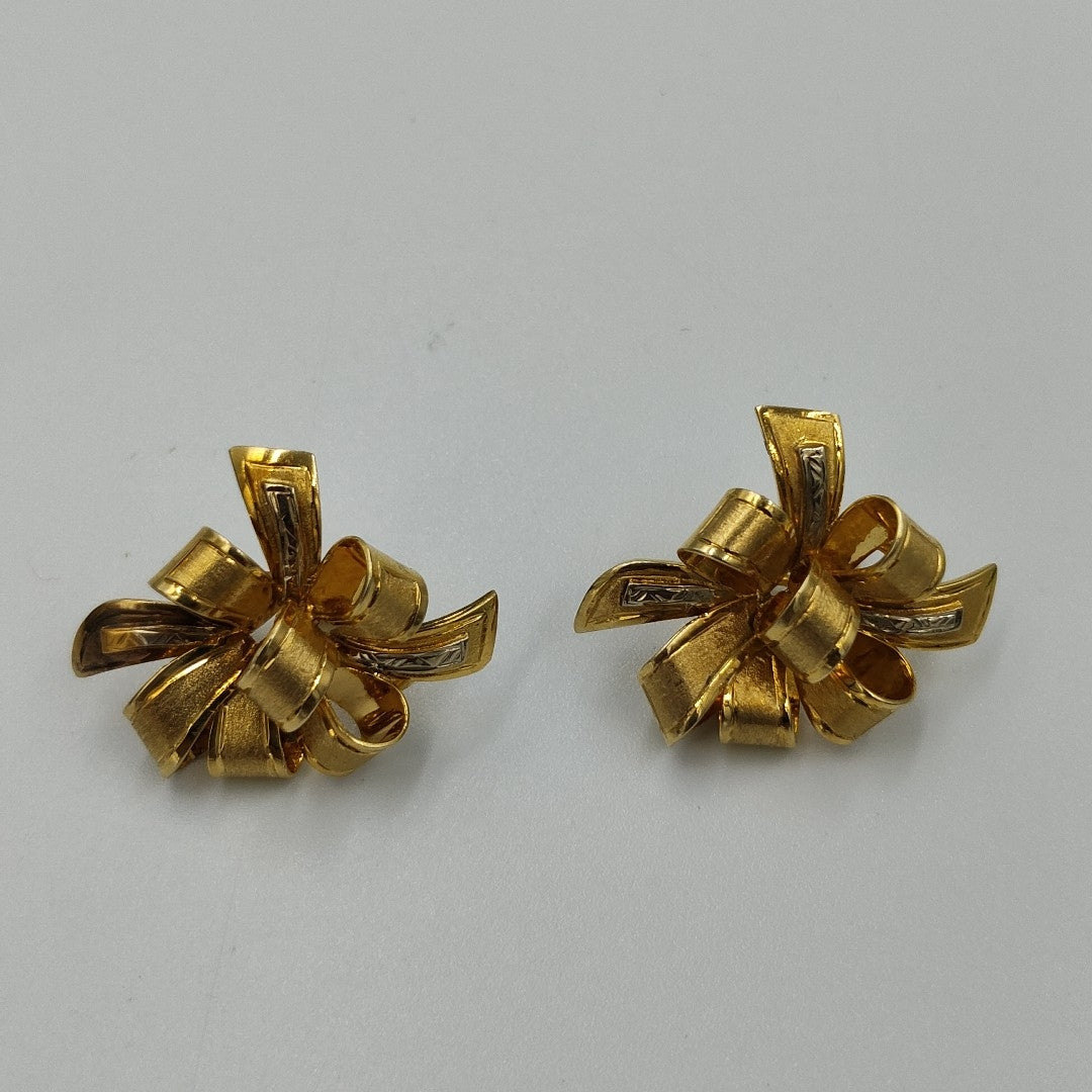 ARETES PAR ORO 14 K 8,80 GRMS (SEMINUEVO)