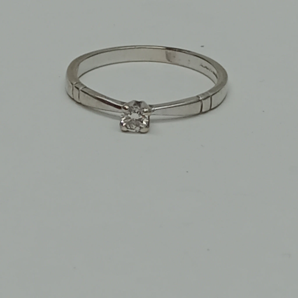 ANILLITO ORO BLANCO 14 K 1,50 GRMS (SEMINUEVO)
