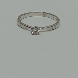 ANILLITO ORO BLANCO 14 K 1,50 GRMS (SEMINUEVO)