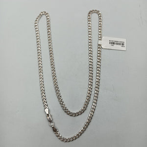 CADENA TEJIDO BARBADO PLATA .925 60 CM 13 GR (NUEVO)