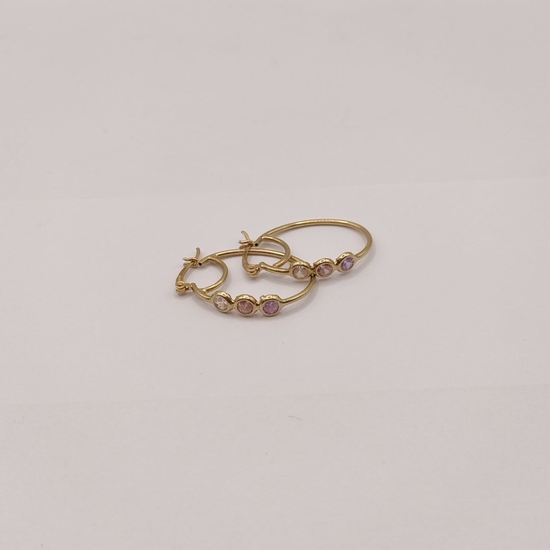 ARRACADAS PAR ORO 10 K 3,50 GRMS (SEMINUEVO)