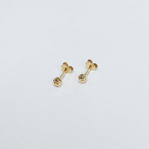 BROQUELES PAR ORO 14 K 0,60 GRMS (SEMINUEVO)
